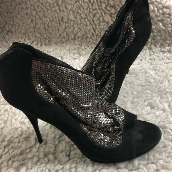 elizabeth & james black suede metallic stilettos - Picture 6 of 6